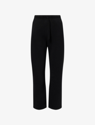 Austin Post Mens  Rodeo Straight-leg Cotton Jogging Bottoms In Black