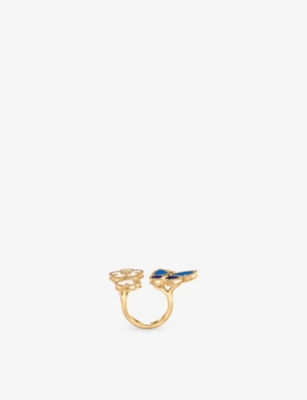 VAN CLEEF & ARPELS - Lucky Spring Butterfly 18ct Yellow Gold and Stone ...