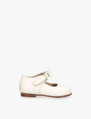 Elephantito White Toddler Bow Leather Mary Janes Eur 21 /5 Uk
