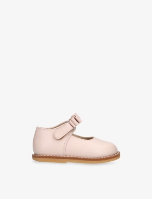 Elephantito Pale Pink Toddler Bow Leather Mary Janes Eur 22 /5.5 Uk