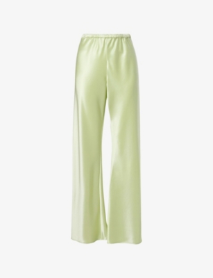 Womens Malina Tina Straight-Leg Satin Trousers