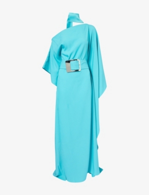 Womens Taller Marmo Taylor Cold-Shoulder Belted Woven Kaftan