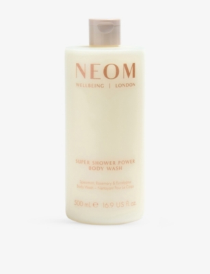 Neom Wellbeing Super Shower Power Body Wash 500ml In Transparent