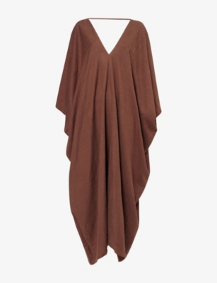 Womens Second Summer Savanna Linen-Blend Kaftan