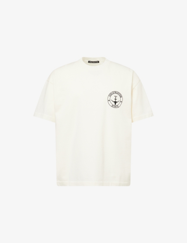 Crewneck Logo-Print Cotton T-shirt