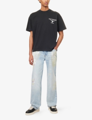COLE BUXTON: Longhorn Brand-Print Cotton T-Shirt