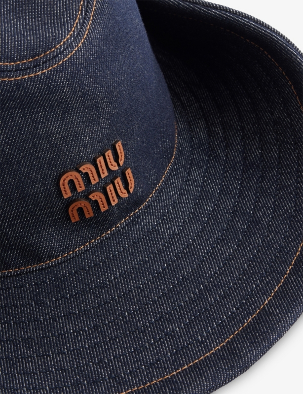 Logo-Embroidered Denim Hat