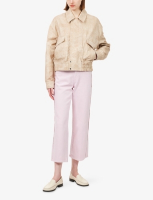 7 FOR ALL MANKIND: Stovepipe Straight-Leg Denim Jeans