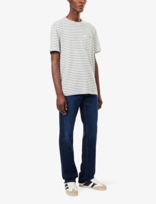 PAIGE: Kenneth Striped Cotton T-shirt