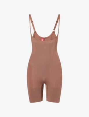 Womens Spanxsculpt™ Gofigure Open-Bust Mid-Thigh Bodysuit