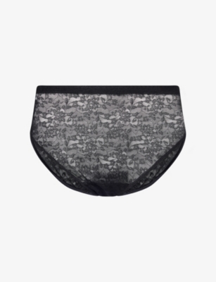 Spanx Womens Very Black Supersmooth™ Day To Date Nightlace Hi-leg Briefs