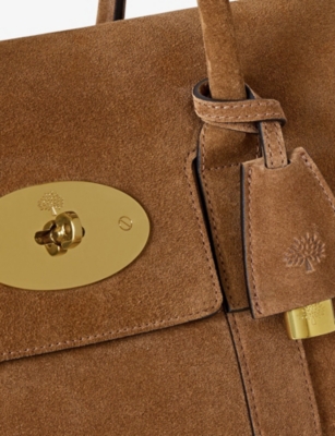 MULBERRY: Bayswater Heritage Suede Tote Bag