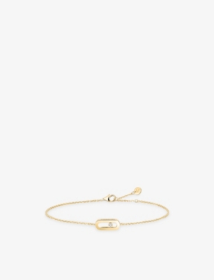 Messika Womens Yellow  Cares 18ct Gold And 0.01ct Diamond Bracelet