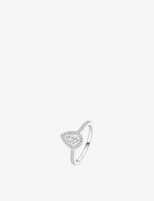 Messika Womens White Joy 0.40ct 18ct Gold And 0.75ct Diamond Ring In Pattern