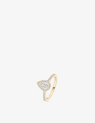Messika Womens Yellow Joy 0.40ct 18ct Gold And 0.75ct Diamond Ring