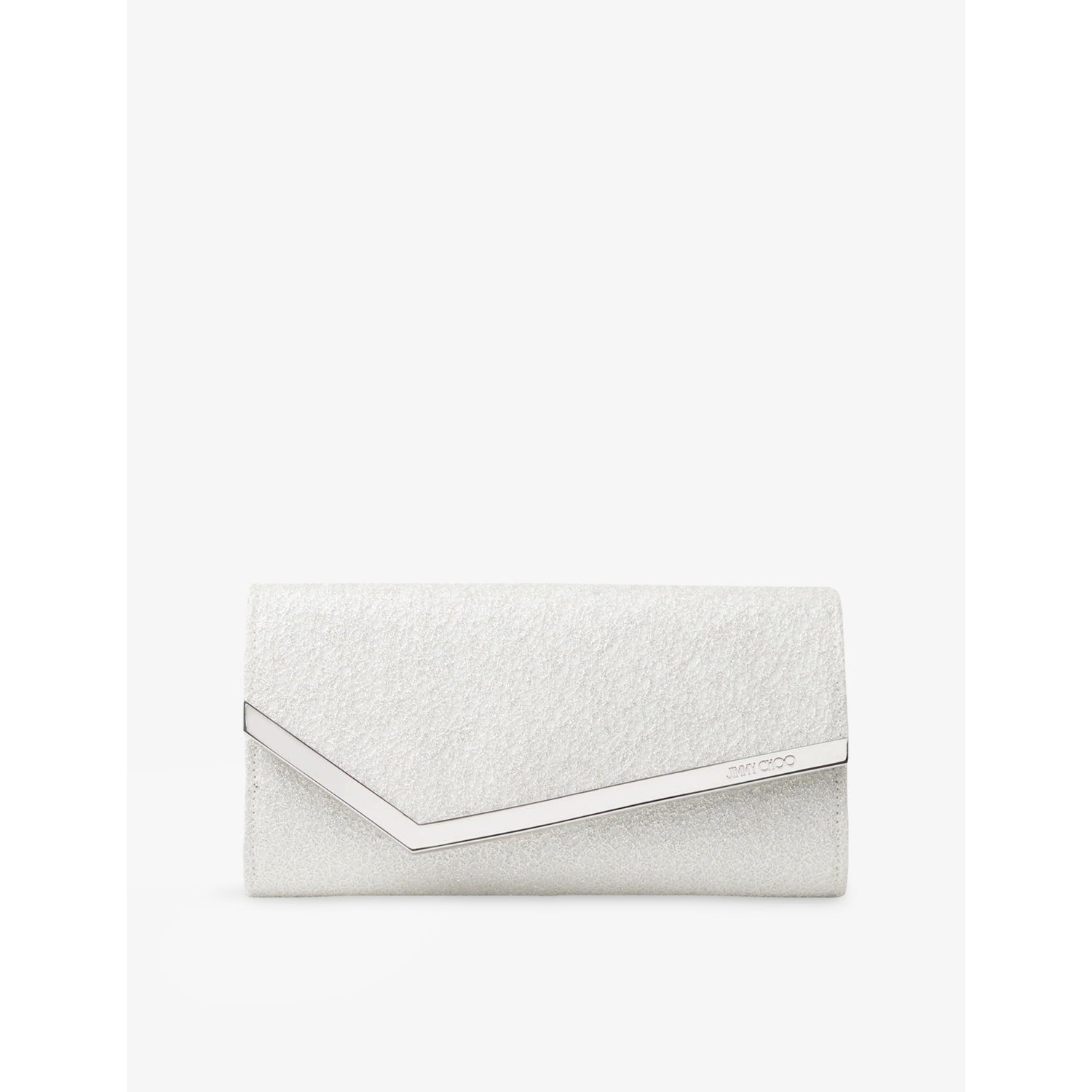 Jimmy Choo Emmie Glitter Woven Clutch Bag
