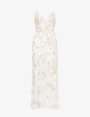 Womens Needle And Thread Paradise Camisole Sequin-Embellished Georgette Maxi Dress