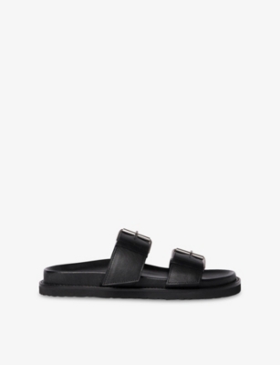 Whistles: Double-Buckle Leather Slides