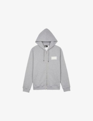 The Kooples: Branded Zip-Up Cotton-Jersey Hoody