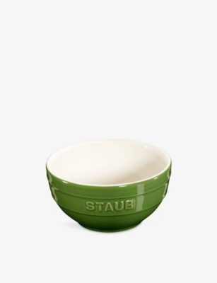 Staub Basil Green Brand-embossed Ceramic Bowl 12cm In Gray