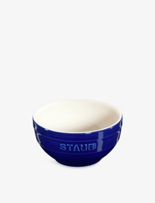 Staub Dark Blue Brand-embossed Ceramic Bowl 12cm