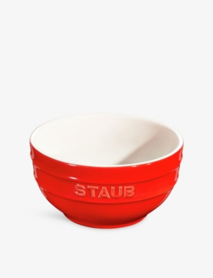 Staub Cherry Brand-embossed Ceramic Bowl 14cm In Multi