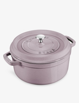 Staub Cherry Blossom Cocotte Cast-iron Casserole Dish 20cm In Purple