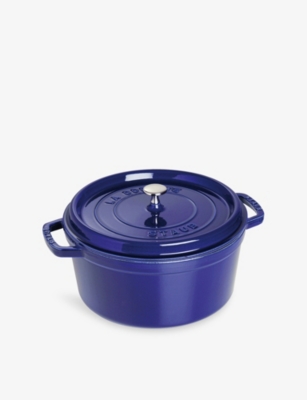 Staub Dark Blue Cocotte Cast-iron Casserole Dish 20cm