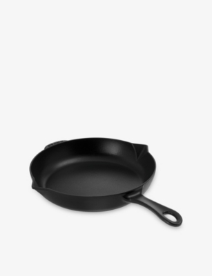 Staub Black Round Cast-iron Frying Pan 26cm