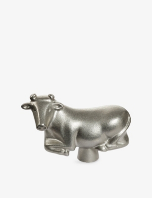 Staub Cow Stainless-steel Knob In Metallic