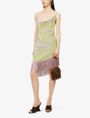 cedric charlier green dress Cedric Charlier Cedric Charlier Pink Silk Georgette Trench Coat – Runway  Catalog main image 1