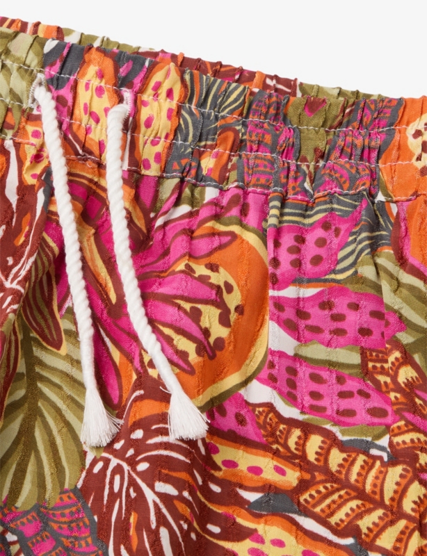 Floral Elasticated-Waist Cotton Shorts 6-13 Years