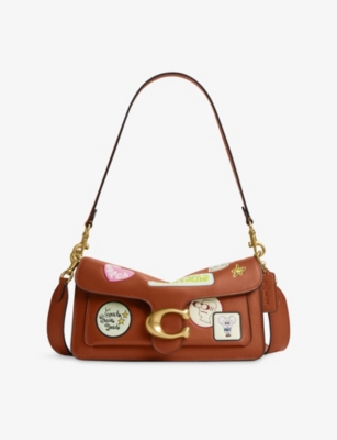 Coach Womens Amber Brown  X Brain Dead Soft Tabby 26 Burnished Leather Shoulder Bag