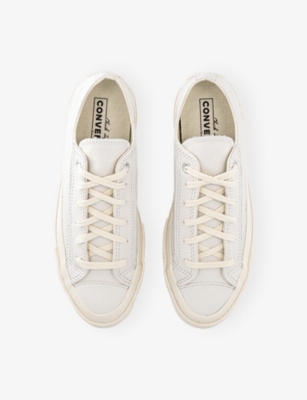 CONVERSE: All Star Ox 70 S Perforated Leather Trainers