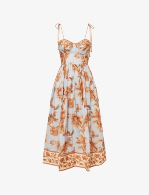 princess polly baby blue dress Floral Print Beach Dress by LASCANA main image 1