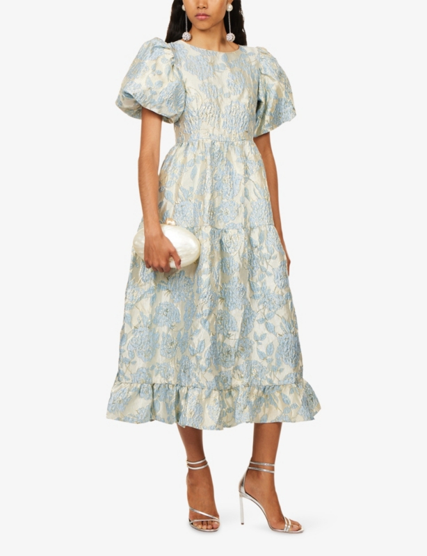 SISTER JANE - Bluebell Jacquard Bow Woven Top | Selfridges.com