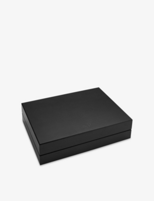 Arthur Price Black Empty Wooden Cutlery Cabinet