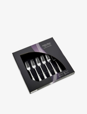 Arthur Price Stainless Steel Dubarry Stainless-steel 6-piece Pastry Fork Set In Silver