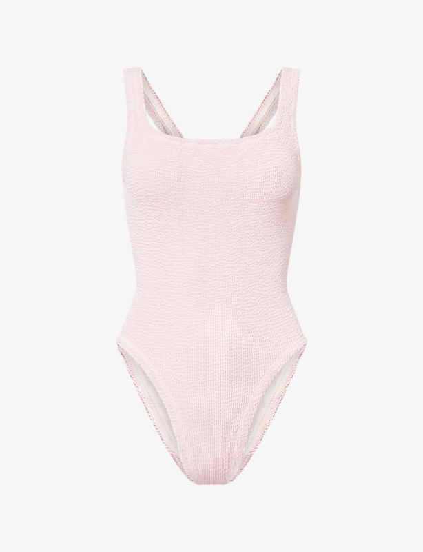 HUNZA G - Burberry x Hunza G Tyler Check-Trim Bikini and Scrunchie Set ...