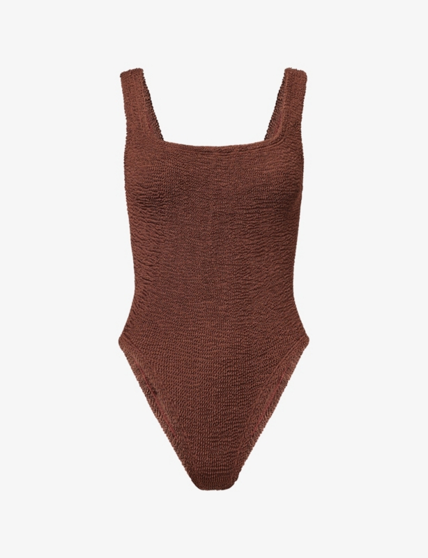 HUNZA G - Burberry x Hunza G Tyler Check-Trim Bikini and Scrunchie Set ...