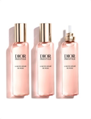Dior Prestige La Micro-brume De Rose Exceptional Revitalising Mist  Refill 3 X 25ml In Transparent