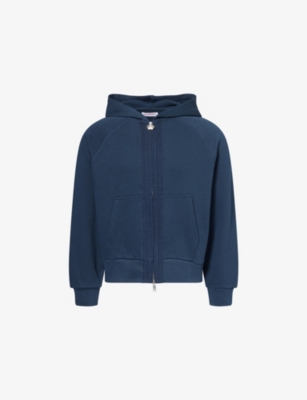 Thames Mens Blue George Zip-up Cotton-blend Hoody