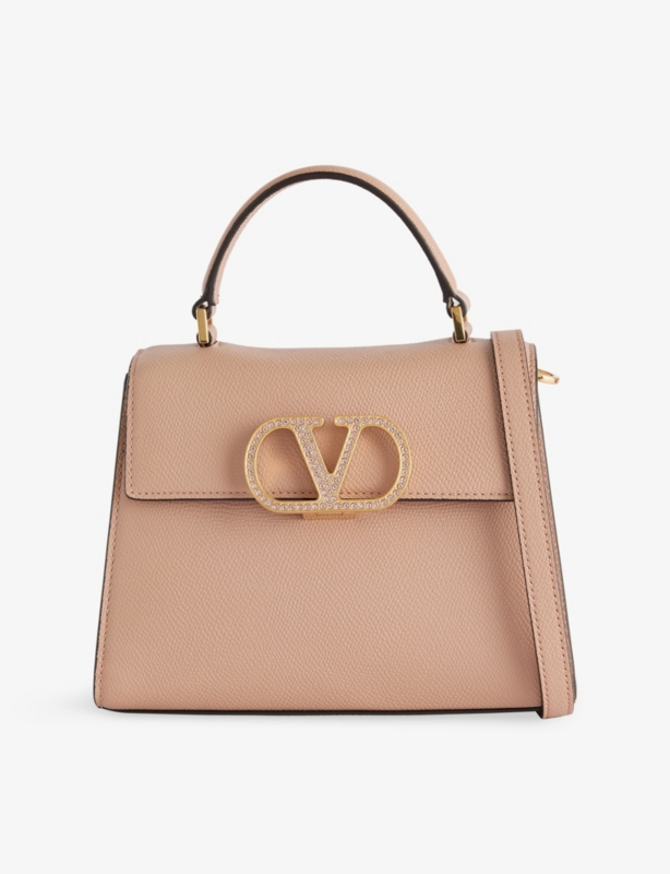 VSling Leather Top-Handle Bag