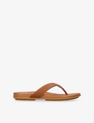 Fitflop Womens Brown Gracie Leather Sandals Eur 39 / 6 Uk