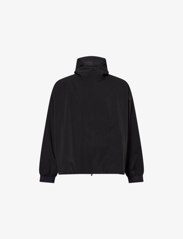 Logo-Print Hooded Soft-Shell Anorak