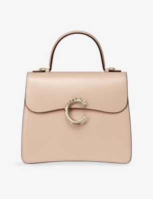 Cartier Womens Beige Panthère De  Leather Cross-body Bag In Sand