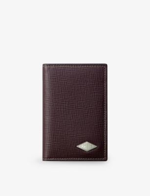 Cartier Womens Brown Losange De  Leather Card Holder