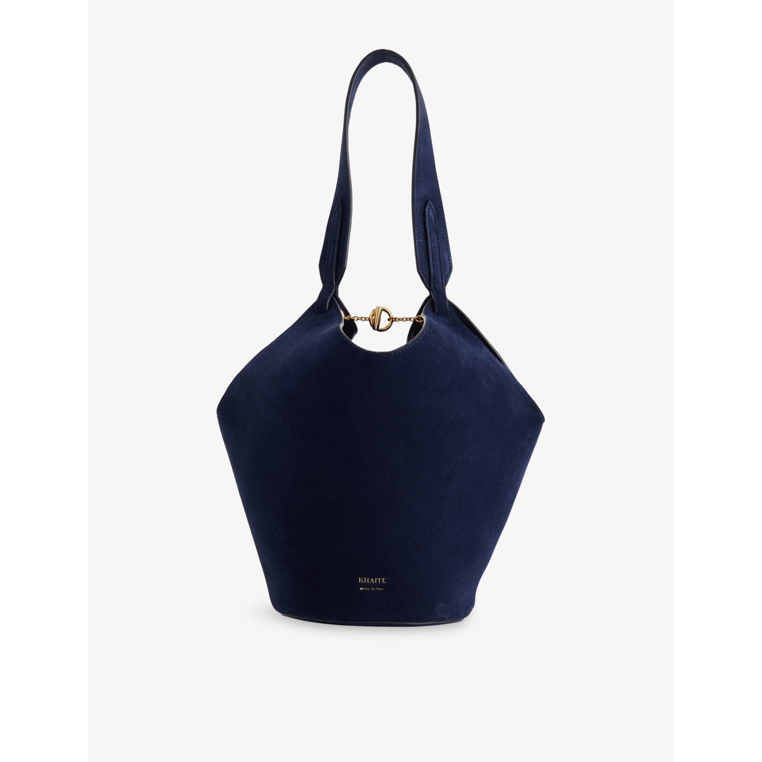 KHAITE Lotus Mini Suede Tote Bag
