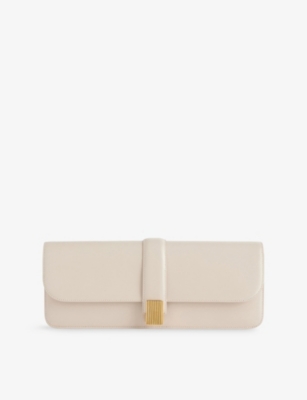 Khaite Womens Burro Blake Leather Clutch In Brown