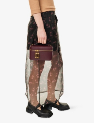 Marc Jacobs Womens Dark Port Scene Vanity Leather Top-handle Bag In Orange